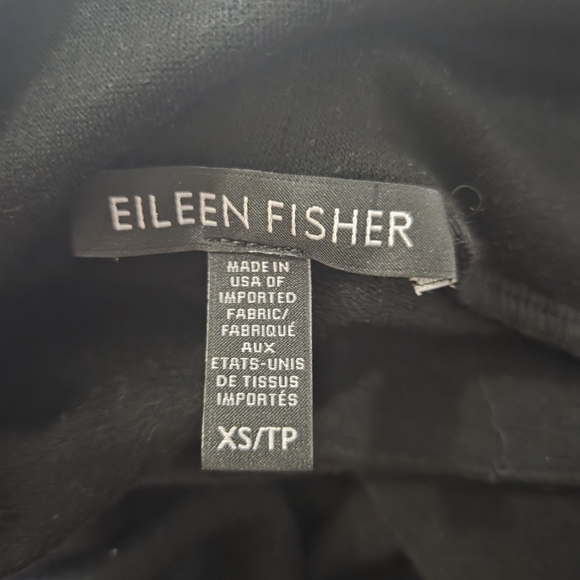 Eileen Fisher Black Asymmetrical 3/4 Sleeve Dress Size XS - Picture 5 of 5